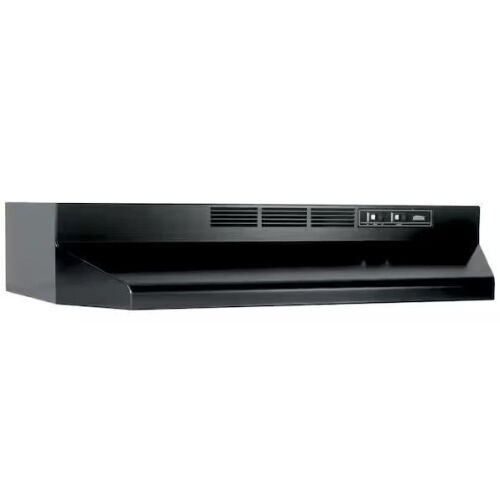 Broan-NuTone 41000 Series 30 in. Ductless Under Cabinet Range Hood with Light in Black - Lot 859JF