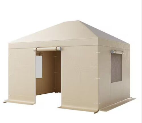 VEVOR Winter Gazebo Cover for 10 x 12 ft., Weather-Resistant with Side Panels and Mesh Windows, Frame Not Included - Lot 865JF