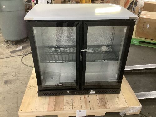 BODEGA Back Bar Cooler with Glass Doors, 7.7cu ft - Dented - Lot 52JF