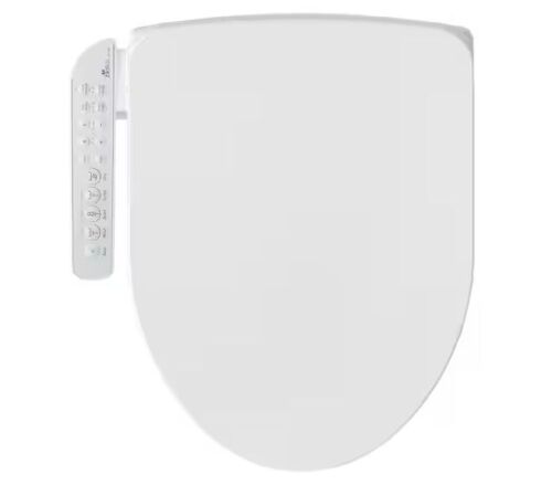 BIO BIDET HD-7000 Electric Bidet Seat for Elongated Toilets in White with Fusion Heating Technology - Lot 14JF