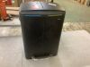 Marco 10.5 Gal. Black Rectangular Double Bucket Trash Can with Soft-Close Lid - Dented - Thumbnail 1