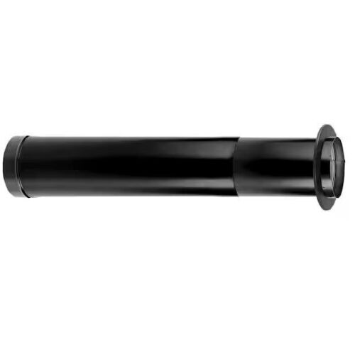 DuraVent DuraBlack Stove Pipe 6in. Diameter X 44 to 68in. Telescoping Length w/ Trim - Lot 898JF