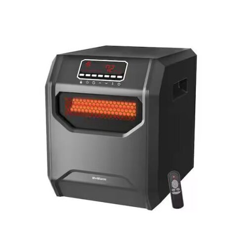 WeWarm Electric 6 Element Infrared Space Heater Black Plastic - Lot 904JF