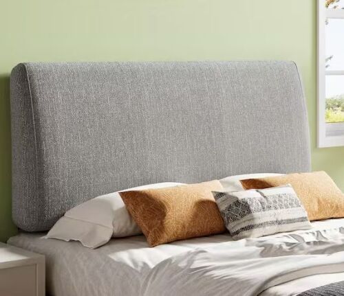 PINMOCO Gray Queen Ergonomic Upholstered Foam Headboard - Lot 807JF