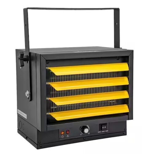 5000-Watt Black Electric Garage Heater Micathermic Space Heater, 3 Heat Setting Control - Lot 22JF