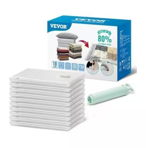 VEVOR 10 Jumbo Space Saver Vacuum Seal Bags - Lot 912JF