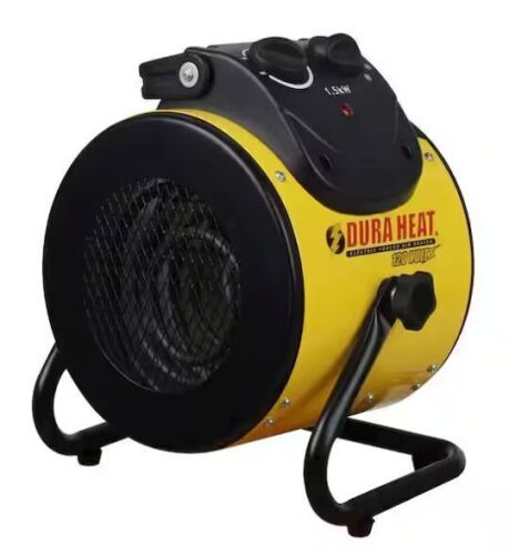 DuraHeat 1500-Watt Portable Electric Space Heater with Pivoting Base - Lot 935JF
