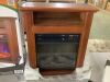 Comfort Glow 1500-Watt Infrared Quartz Electric Fireplace with French Walnut Finish - Thumbnail 2