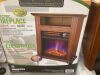 Comfort Glow 1500-Watt Infrared Quartz Electric Fireplace with French Walnut Finish - Thumbnail 6