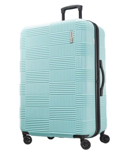American Tourister NXT Hardside Large Checked Spinner Suitcase - Lot 389