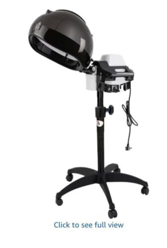 Professional Standing Hooded Hair Steamer for deep Scalp Conditioning,Adjustable time and Temperature Settings with Dry-Run Protection,Salon Station spa Equipment,Suitable for Home and Barbershop - Lot 390