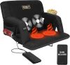 MZQLN Heated Massage Reclining Stadium Seat, Bleacher Chair with 10000mAh Portable Bank, 6 Reclining Positions for Camping, Games & Sports - Thumbnail 1