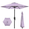 Outdoor Market Patio Umbrella w/ Push Button Tilt, Crank Lift - 7.5ft - Thumbnail 1
