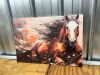 Horse Canvas Wall Art, Brown Horse Running Painting Picture Print Abstract Horses Graffiti Poster Print for Bedroom Living Room Decor - Thumbnail 2