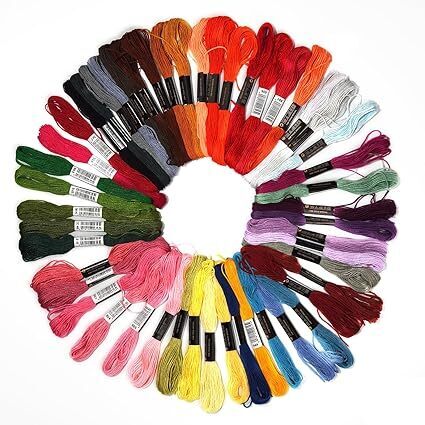 Set of 6 Packs ofFriendship Bracelet String 36 Rainbow Color Skeins, Embroidery Floss Cross Stitch Embroidery Thread Floss Bracelet Making Yarn, Craft Floss - Lot 3998