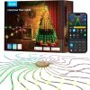 Govee Christmas Tree Lights, Smart RGBIC 480 LEDs Christmas Lights, 6.6ft × 24 String Lights for Holiday Decorations, Music Sync, Voice and APP Control, 60+ Scene Modes, Green Wire, Adapter - Thumbnail 1