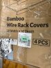 Gashell Wire Shelf Covers, Bamboo Wire Rack Covers for Pantry, Closet, 4 PCS - Thumbnail 4