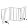 SFJC Freestanding Dog Gate 3-Panel - 32 Inch Height Foldable Pet Gate For Indoor Doorways & Stairs - Thumbnail 1
