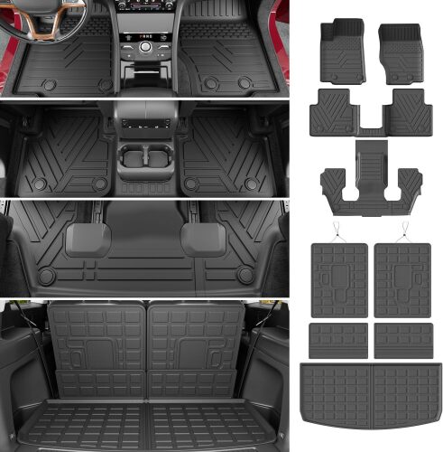 Rongtaod Floor Mats, Trunk Liner Cargo Mat (Trunk Mat + Backrest Mat + Floor Mats) - Lot 4076