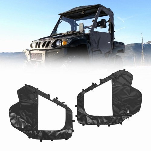 UTV Soft Doors for Hisun, Coleman, Axis, Massimo 500/700 – Waterproof Windproof Cab Enclosure - Lot 4063