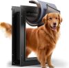 3-Flap Dog Door, All Aluminum Alloy Large Doggy Door Doggie door for Wall, Heavy Duty Pet Door Easy to Install, Energy Efficient, Telescoping Tunnel for Interior & Exterior Wall, Pet Up to 110Lb - Thumbnail 1