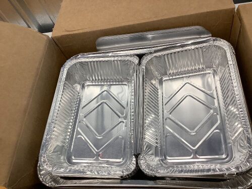 Pack of 9x13" Aluminum Pans Disposable & Medium 8.5x6" Foil Pans, Aluminum Trays With Lids for Baking, Meal Prep, Takeout - Lot 4074
