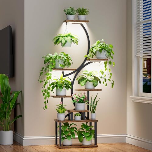 Plant Stand Indoor with Grow Lights - Lot 4118
