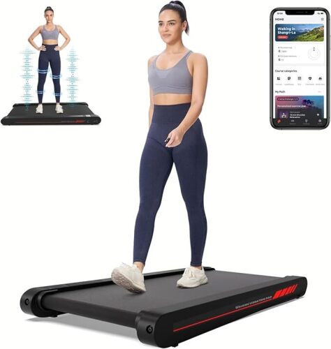 Sperax Walking Treadmill Pad with APP, 3 in 1 Under Desk Treadmill, 400W Low Noise Walking Vibration Pad with Remote Control,Portable Treadmills for Home Office - Lot 4148