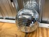 6" Disco Mirror Ball with Hanging Ring Silver Party Disco Ball Light for Party Xmas DJ Stage Lighting Effect - Thumbnail 2