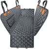 Itopfox Waterproof Dog Car Seat Cover with Side Flaps, Heavy Duty Scratch Proof Nonslip Hammock for Pets, Fits Most Cars Trucks and SUVs - Thumbnail 1