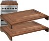 SwallowLiving 2pcs Noodle Board Stove Cover Wood with Handles, Wooden Stovetop Cover Board for Gas Stove and Electric Stove Top, Kitchen Sink Cover for Counter Space, Acacia - Thumbnail 1