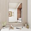 YUNSHANGGE Rectangular Beveled Bathroom Mirrors, 28X40 inch Square Frameless Mirror, Rectangular Frameless Mirrors，Beveled Bathroom Mirror - Thumbnail 1