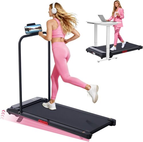 2-in-1 Treadmill for Home, Portable Walking Pad - Lot 4156