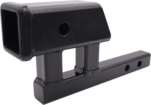 1-1/4" to 2" Hitch Adapter 1.25 to 2 Inches Hitch Adapter 4" Rise or 3-3/8" Drop 5-7/8" Shank Length - Lot 4128