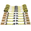 VEVOR Ratchet Tie Down Straps (10PK), 10000 lb Break Strength, Endless Ratchet with 10 Premium 2" x 30' Tie Downs Heavy Duty, Track Spring Fittings for Moving Securing Cargo, Appliances, Motorcycle - Thumbnail 1