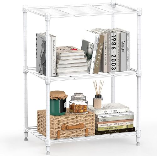 450 lbs Wire Storage Shelving 3-Tier Utility Shelving Unit Steel Organizer Wire Rack for Home,Kitchen,Office - Lot 4194