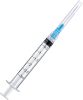 100 Pack Disposable 3ml/cc Lab Syringes with 23Ga 1 Inch Needle Luer Lock, Individually Sealed Packed - Thumbnail 1