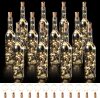 Rtteri 12 Sets Small Empty Wine Bottles with Cork Lights Centerpiece and 30 LED Battery Operated Cork Lights for Birthday Wedding Party Decoration(375 ml,Warm White) - Thumbnail 1