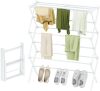 STARLATTA Foldable Drying Rack Clothing, 3-Tier Portable Clothes Drying Racks for Indoor & Outdoor, Anti-Rust Compact Laundry Rack Collapsible - Thumbnail 1