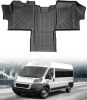 Floor Mats for Dodge Ram Promaster 1500/2500/3500 2025 2024 2023 2022 2021 2020 2019 2018 (Not Fit for EV&City) All Weather TPE Rubber Floor Liners Car Mats Easy Clean, Odorless Anti-Slip - Thumbnail 1