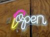 White Neon Sign for Ice Cream Store, Home Bar Decor - USB Operated (15.7x11in) by Open - Thumbnail 2