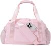 Small Gym Bag for Women, Mini Crossbody Gym Duffle Bag with Wet Compartment, Carry on Gym Tote Bag for Workout Dance Sport Travel - Pink - Thumbnail 1