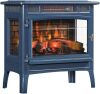 duraflame Freestanding Electric Fireplace Stove Heater with 3D Flame Effect for 1,000 Sq. Ft. Room, Navy - Thumbnail 1