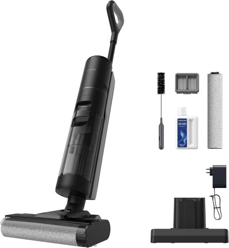 Cordless Vacuum Mop, Vacuum and Mop at The Same Time, Wet Dry Vacuum for Hard Floors, Edge Cleaning, Hot Air Drying, Smart Floor Cleaner Machine Great for Sticky Messes on Multi-Surfaces - Lot 4204
