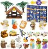 Nativity Advent Calendar Building Blocks 24-Days Fun Toy for Boys Girls, Christmas Countdown Calendar Gifts for Kids Teen Adults Christian Scene Advent Bricks - Thumbnail 1