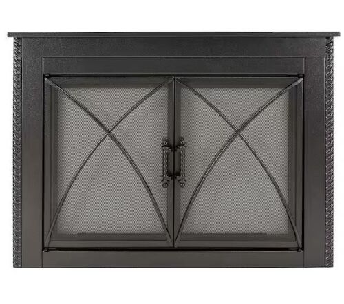 Pleasant Hearth Albus Small Glass Fireplace Doors - Lot 52JF