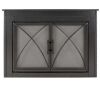 Pleasant Hearth Albus Small Glass Fireplace Doors - Thumbnail 1