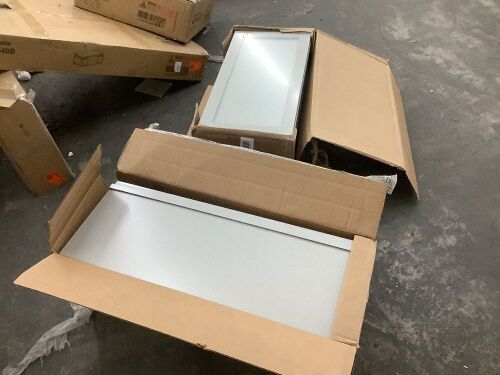 Lot of (2) Hampton Bay Wall Cabinets, Sterling Gray - Lot 126JF