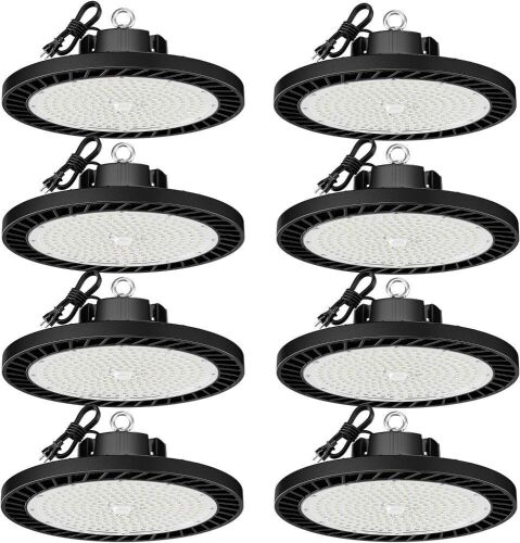 8 Pack 150W UFO LED High Bay Lights, 5000K Daylight, Super Bright 22500 LM, AC100-277V - Lot 152