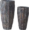Yundu 17 & 22 inch Concrete Plant Pots with Drainage Hole - Thumbnail 1